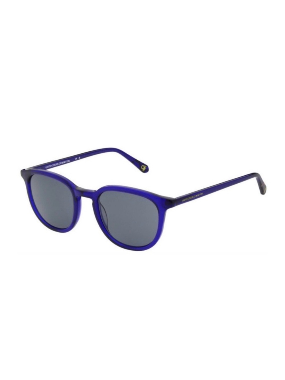 Benetton BE5059 696 Blue Round Sunglasses 50mm w/ Case